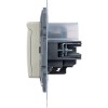 Розетка 1-м СП Etika 16А IP44 250В с заземл. со шторками с защ. крышкой безвинтов. зажимы сл. Кость