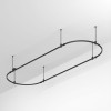 Трек ART-APRIORI-OVAL-ROD-400-3000х1000 BK IP20 метал. Arlight 048508
