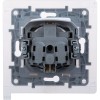 Розетка 1-м СП Etika 16А IP44 250В с заземл. со шторками с защ. крышкой безвинтов. зажимы алюм. Leg