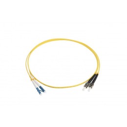 Патч-корд FC-D2-9-LC/UR-ST/UR-H-1M-LSZH-YL волоконно-оптический (шнур) SM 9/125 (OS2) ST/UPC-LC/UPC