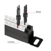 Патч-панель 19дюйм 0.5U 24 порта RJ45 кат.5E Dual IDC PLHD-24-Cat.5e-Dual-180-0.5U 180град. высокой