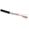 Кабель витая пара F/UTP кат.5 2 пары 24 AWG ОЖ solid экран-фольга внешн. PE FUTP2-C5-S24-OUT-PE-BK-5