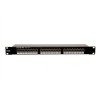 Патч-панель 19дюйм моноблочная кат.5E FTP 1U 24 порта черн. Eurolan 27B-F5-24BL
