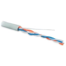 Кабель витая пара U/UTP кат.5 2 пары 24 AWG МЖ patch LSZH нг(С)-HF UUTP2-C5-P24-IN-LSZH-GY-500 сер.