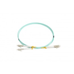 Патч-корд FC-D2-503-LC/PR-LC/PR-H-1M-LSZH-AQ волоконно-оптический (шнур) MM50/125(OM3) LC-LC duplex