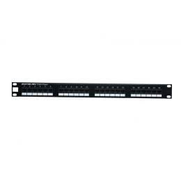 Патч-панель 19дюйм моноблочная кат.6 UTP 1U 24 порта черн. Eurolan 27B-U6-24BL