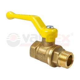 Кран шаровой для газа латунный ВН/НР ручка-рычаг 1дюйм (32/8) VALFEX VF.272.LR3.100