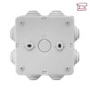 Коробка распределительная КМР-030-031 85х85х40 IP55 с крышкой для прямого монтажа 8 мембранных вводо