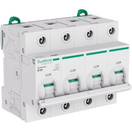 Выключатель автоматический 4п B 100А 10кА Systeme9 400В 27мм SE S9H31491