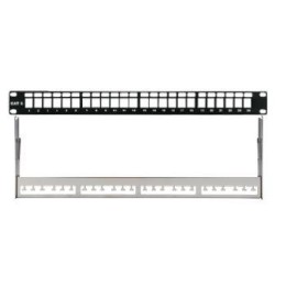 Патч-панель 19дюйм наборная FTP 1U 24 порта черн. Eurolan 27F-00-24BL