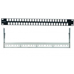 Патч-панель 19дюйм наборная FTP 1U 48 портов черн. Eurolan 27F-00-48BL