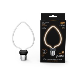 Лампа светодиодная филаментная Filament Artline 4Вт Heart матов. 2700К тепл. бел. Е27 330лм milky GA