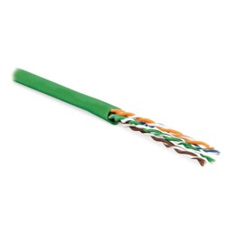 Кабель витая пара U/UTP кат.5E 4 пары 24 AWG МЖ patch LSZH нг(С)-HF UUTP4-C5E-P24-IN-LSZH-GN-100 зел