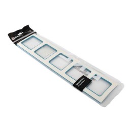 Рамка 5-м Стокгольм бел. с линией цвета син. EKF EXM-G-306-30