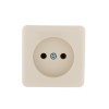Розетка 1-м ОП Viola 16А IP20 без заземл. крем. LEZARD 751-0300-121