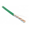 Кабель витая пара U/UTP кат.5E 4 пары 24 AWG ОЖ solid LSZH нг(С)-HF UUTP4-C5E-S24-IN-LSZH-GN-305 зел