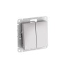 Переключатель 2-кл. AtlasDesign Aqua IP44 (сх. 6) 10AX быстрозажим. клем. механизм алюм. SE ATN44035