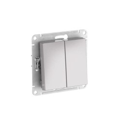 Переключатель 2-кл. AtlasDesign Aqua IP44 (сх. 6) 10AX быстрозажим. клем. механизм алюм. SE ATN44035