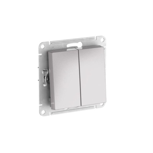 Переключатель 2-кл. AtlasDesign Aqua IP44 (сх. 6) 10AX быстрозажим. клем. механизм алюм. SE ATN44035