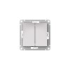 Переключатель 2-кл. AtlasDesign Aqua IP44 (сх. 6) 10AX быстрозажим. клем. механизм алюм. SE ATN44035