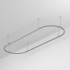 Трек ART-APRIORI-OVAL-ROD-400-3000х1000 TN IP20 метал. Arlight 050197
