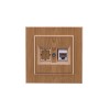 Розетка компьютерная+гнездо СП Karea 16А IP20 CAT 5 дуб Makel 56101035