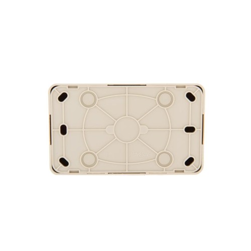 Розетка 2-м ОП Viola 16А IP20 без заземл. крем. LEZARD 751-0300-128