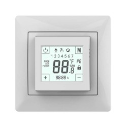 Термостат программируемый W225 16А 3.6кВт сенсор. дисплей; датчик пола; в компл. переходник для рамо