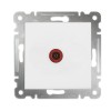 Розетка телевизионная проходная TV СП Karea 16А IP20 механизм бел. Makel 57001007