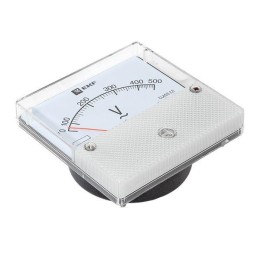 Вольтметр аналоговый VM-A801 на панель 80х80 (круглый вырез) 500В прямое подкл. EKF vm-a801-500/vma-