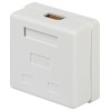 Розетка компьютерная 2-м RJ45 кат.5E неэкранир. Эра Б0056902
