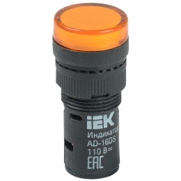 Лампа светосигнальная AD16DS d16мм 110В AC/DC желт. KARAT IEK BLS10-ADDS-110-K05-16