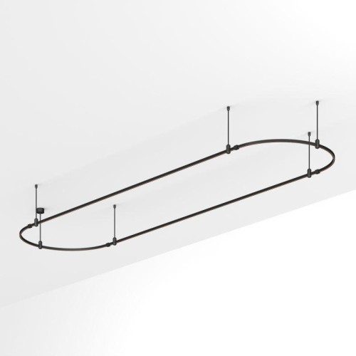 Трек ART-APRIORI-OVAL-ROD-400-4000х1000 BK IP20 метал. Arlight 048512