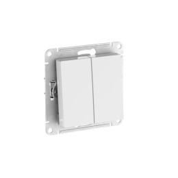 Переключатель 2-кл. AtlasDesign Aqua IP44 (сх. 6) 10AX быстрозажим. клем. механизм бел. SE ATN440151