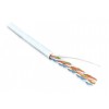 Кабель витая пара U/UTP кат.5E 4 пары 24 AWG ОЖ solid LSZH нг(С)-HF UUTP4-C5E-S24-IN-LSZH-WH-305 бел