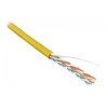 Кабель витая пара U/UTP кат.5E 4 пары 24 AWG ОЖ solid LSZH нг(С)-HF UUTP4-C5E-S24-IN-LSZH-YL-100 жел