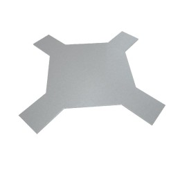Крышка для ответвителя X-образ. лестн. осн.600 KLXD600 INOX304 КМ LO20106