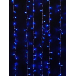 Гирлянда "Занавес" LDCL544-B-E 544 син. светодиодов 1.5х2.2м 16 нитей соединяемый до 8шт для помещен