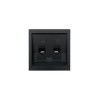 Розетка компьютер+телефон СП ZIMA IP20 черн. бархат LEZARD 704-4288-143