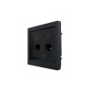 Розетка компьютер+телефон СП ZIMA IP20 черн. бархат LEZARD 704-4288-143