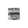 Розетка компьютер+телефон СП ZIMA IP20 черн. бархат LEZARD 704-4288-143