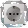 Розетка 1-м СП Simon 15 16А IP20 250В с заземл. Schuko защ. шторки винтов. клеммы механизм бел. Simo