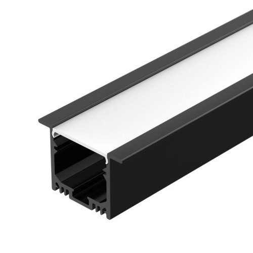 Профиль SL-LINIA49M-F-2000 BLACK 2м алюм. Arlight 036513