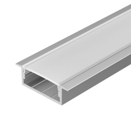 Профиль с экраном ARH-WIDE-F-H10-2000 ANOD+OPAL 2м алюм. Arlight 036769