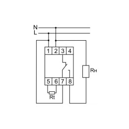 Регулятор температуры RT-821 (от -4 до +5 град.C; с выносным датчиком в комплекте; 2 модуля; монтаж