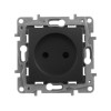 Розетка 1-м СП Etika 16А IP31 250В 2P без заземл. защ. шторки немецк. стандарт винтов. клеммы механи