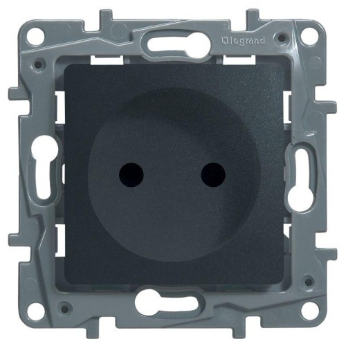 Розетка 1-м СП Etika 16А IP31 250В 2P без заземл. защ. шторки немецк. стандарт винтов. клеммы механи