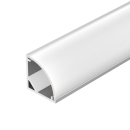 Профиль с экраном SL-KANT-H16-2000 ANOD+OPAL 2м алюм. Arlight 036843