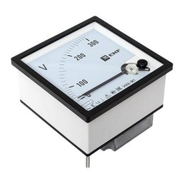 Вольтметр аналоговый VM-A961 на панель 96х96 (квадратный вырез) 300В прямое подкл. EKF vm-a961-300/v