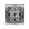Розетка 2-м СП Etika 16А IP31 250В 2х2P+E с заземл. защ. шторки немецк. стандарт безвинт. клеммы алю